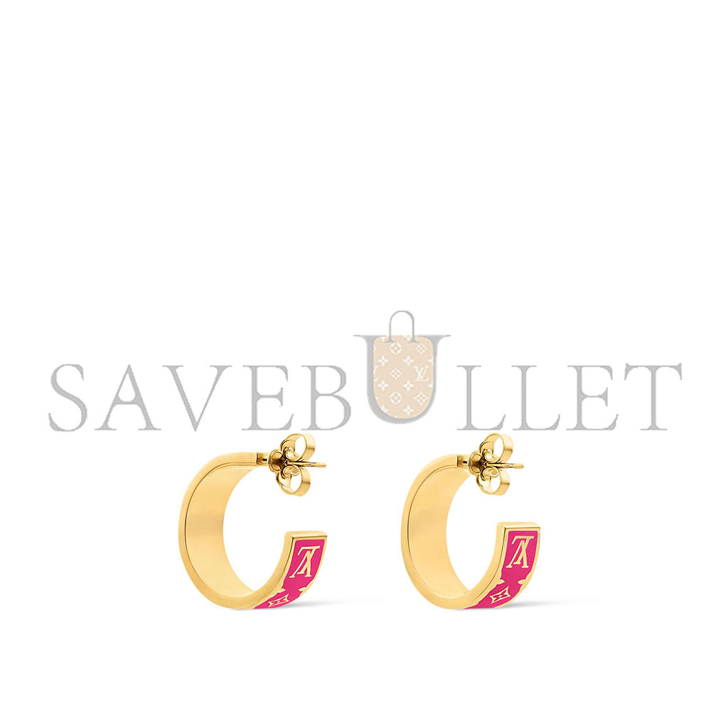 l**is V*t*n nanogram enamel earrings m01068